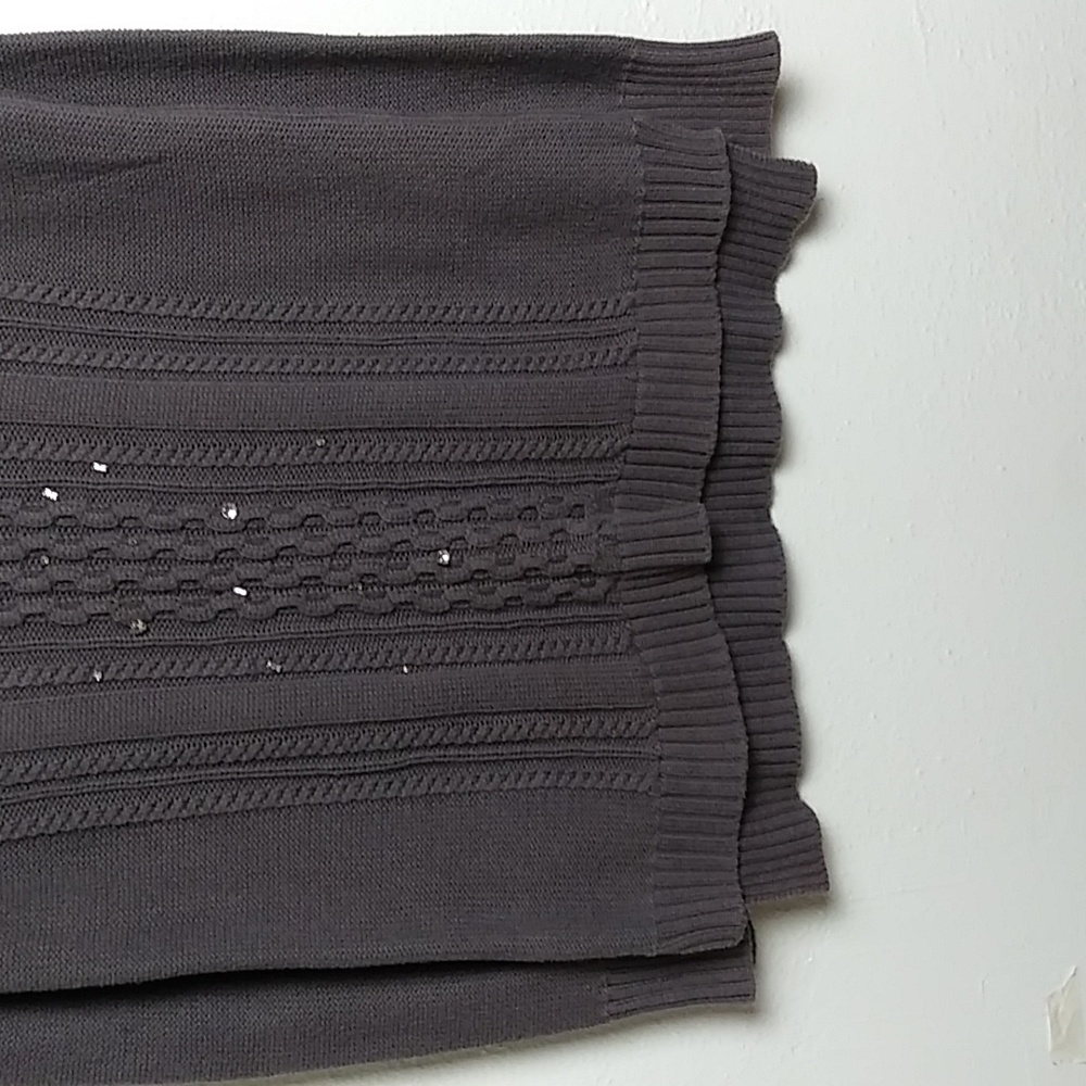 Grace Elements Gray Pullover Sweater With Cable K… - image 8